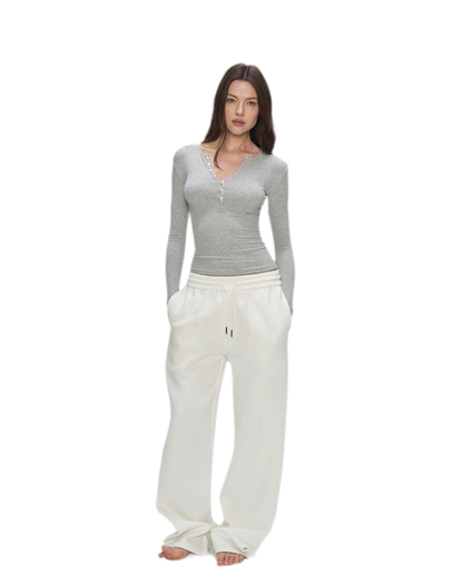 Air Cotton Wide-Leg Sweatpants