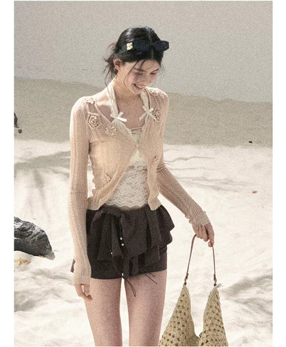 Layered Pleated Skort