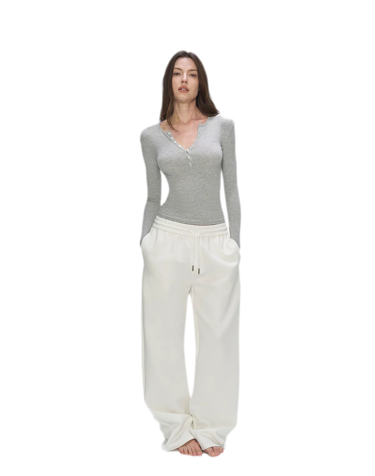 Air Cotton Wide-Leg Sweatpants
