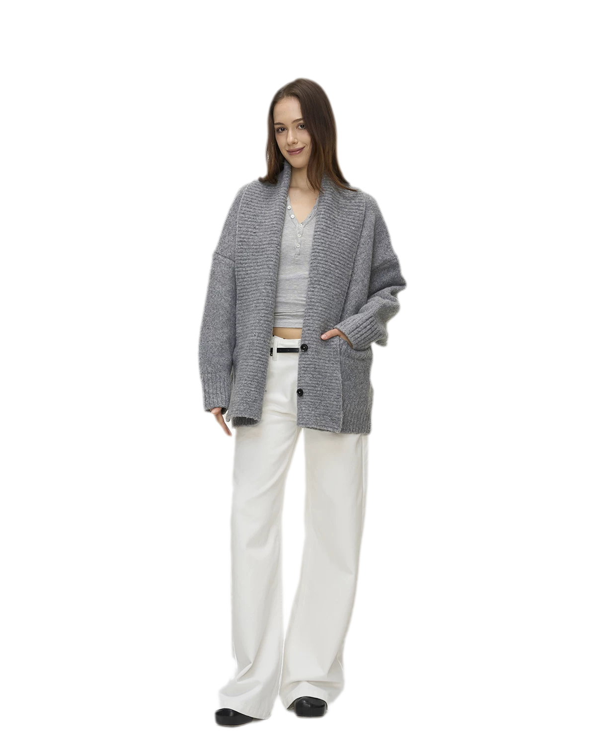 Ribbed Button Trim Set