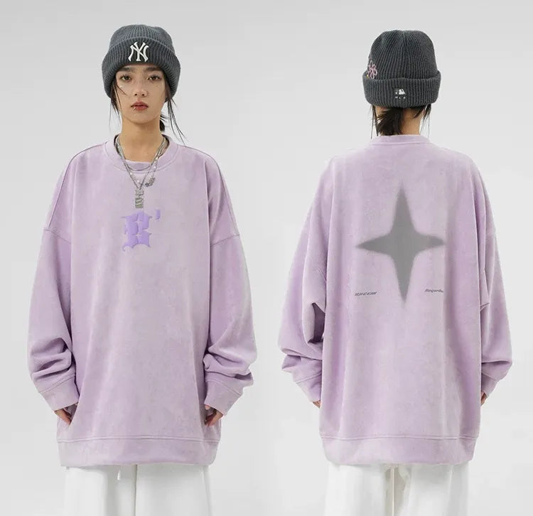 Eco Suede Oversized Sweatshirt