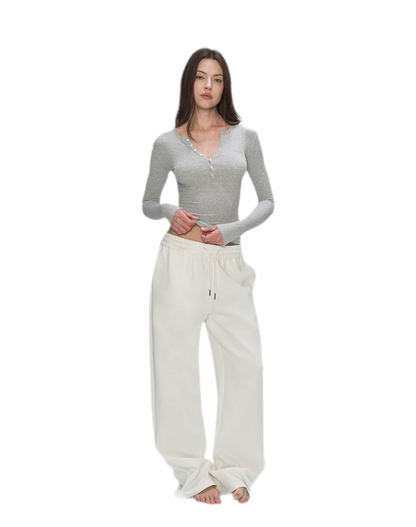 Air Cotton Wide-Leg Sweatpants