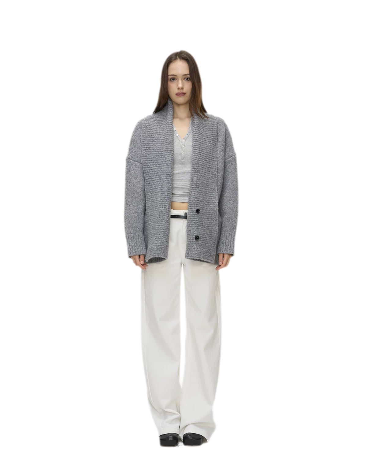 Ribbed Button Trim Set