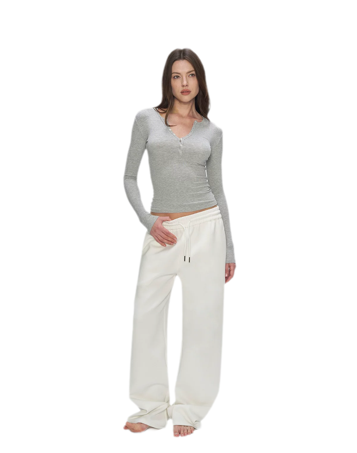 Air Cotton Wide-Leg Sweatpants