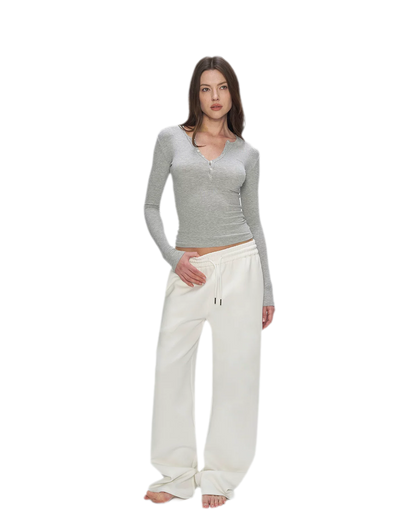 Air Cotton Wide-Leg Sweatpants