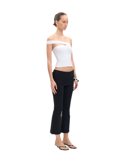Asymmetric Strap Bustier Top