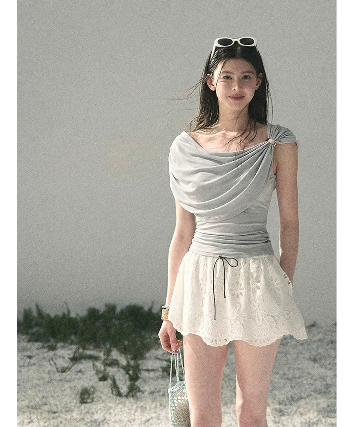 Lace A-Line Mini Skirt