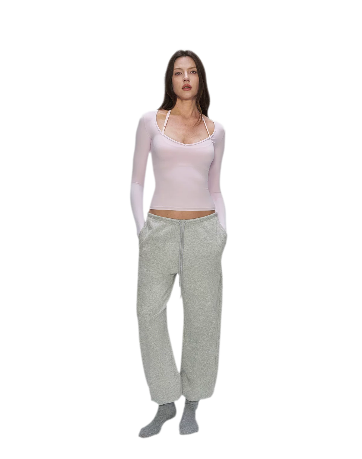 Bare-Feel V-Neck Top