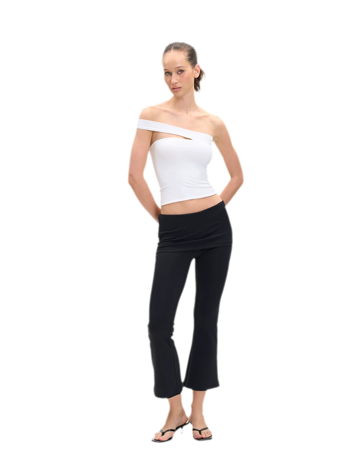 Asymmetric Strap Bustier Top