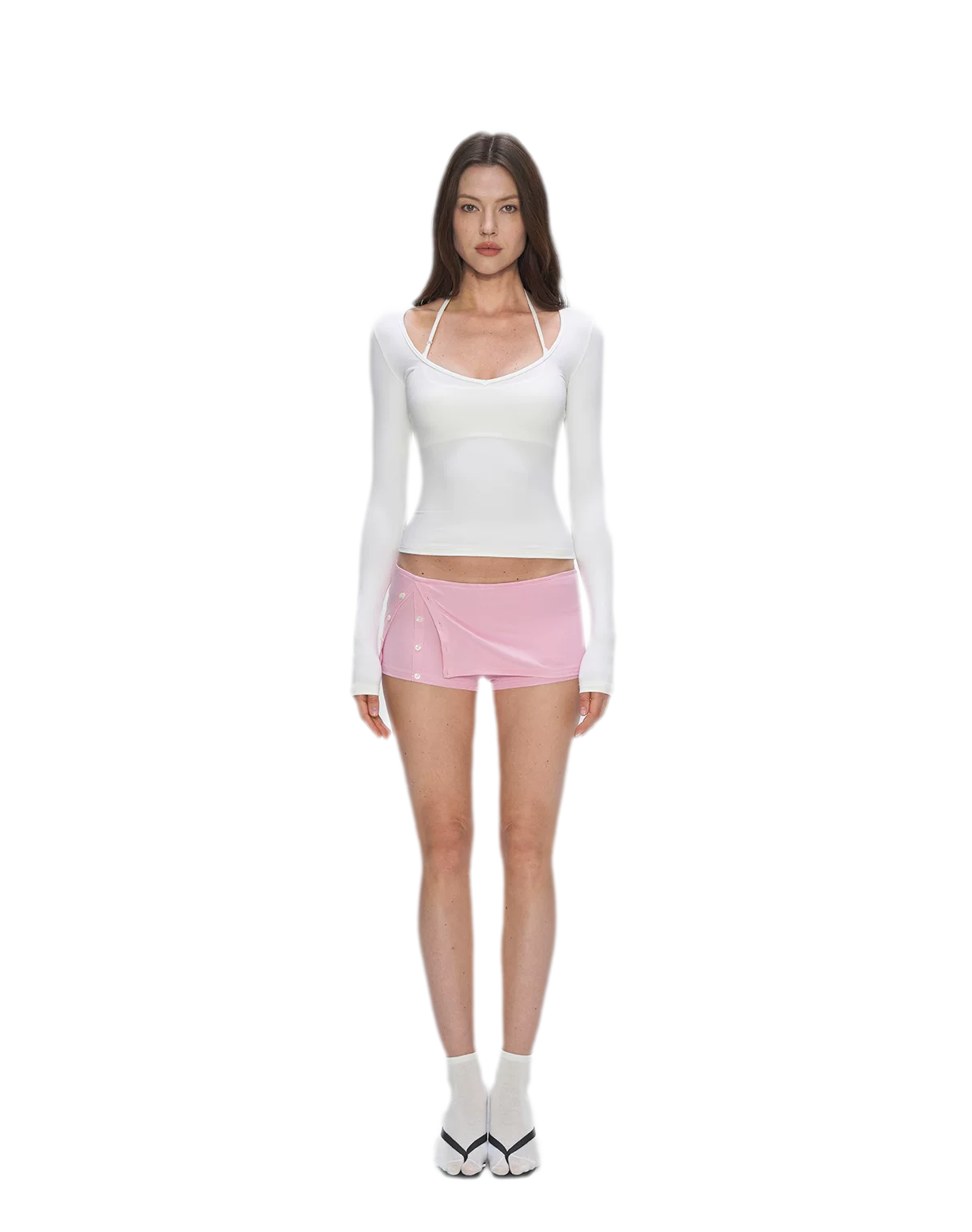 Bare-Feel V-Neck Top