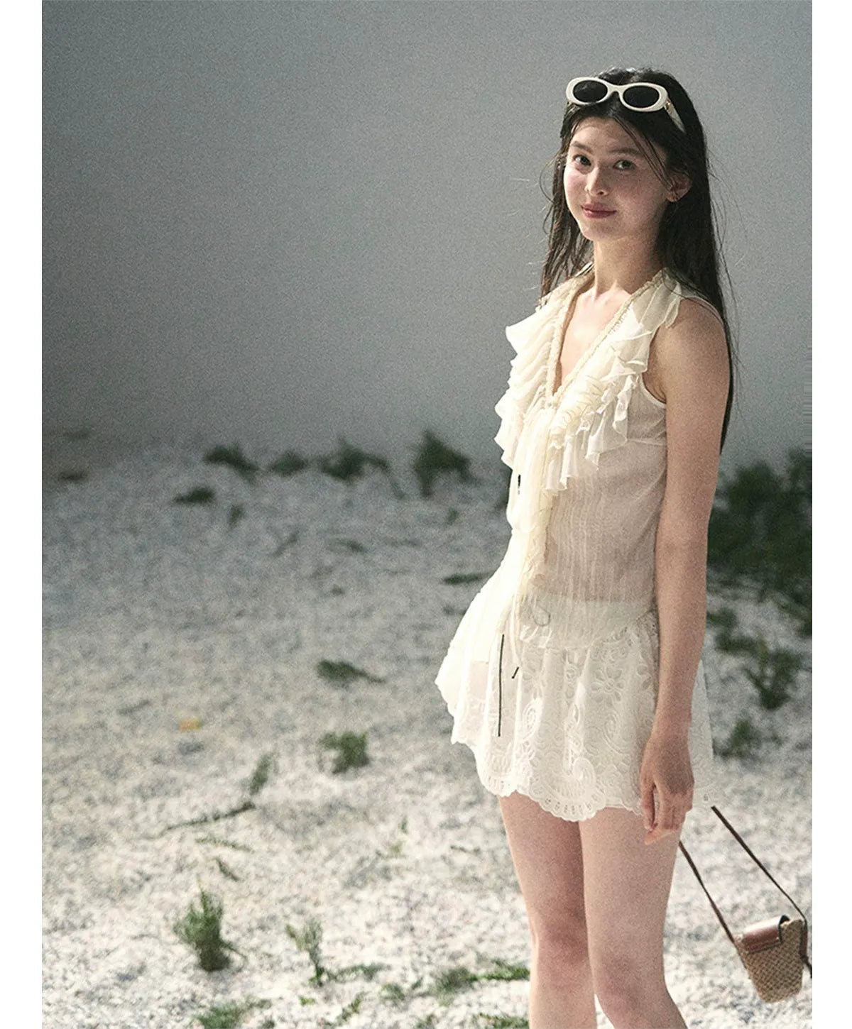 Lace A-Line Mini Skirt