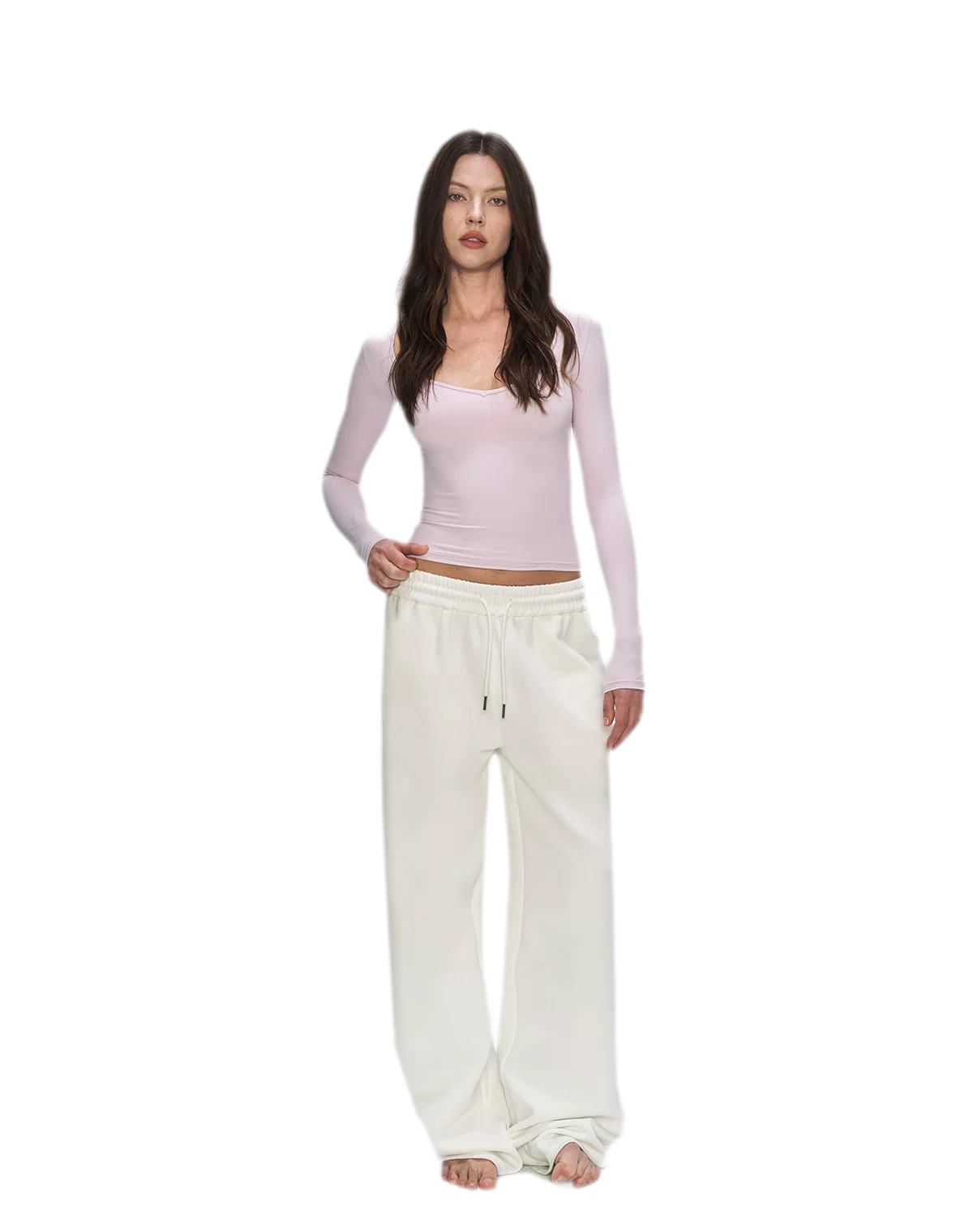 Air Cotton Wide-Leg Sweatpants