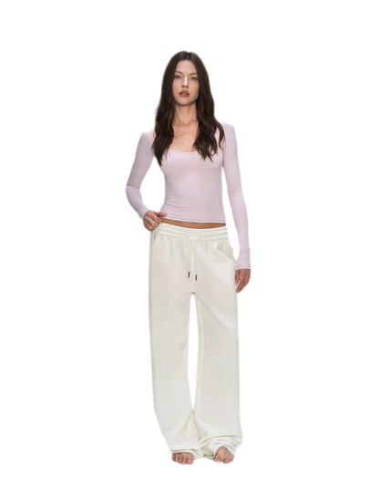 Air Cotton Wide-Leg Sweatpants