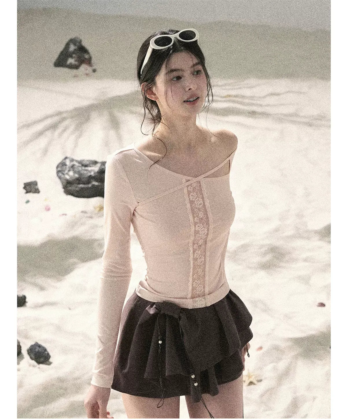 Layered Pleated Skort
