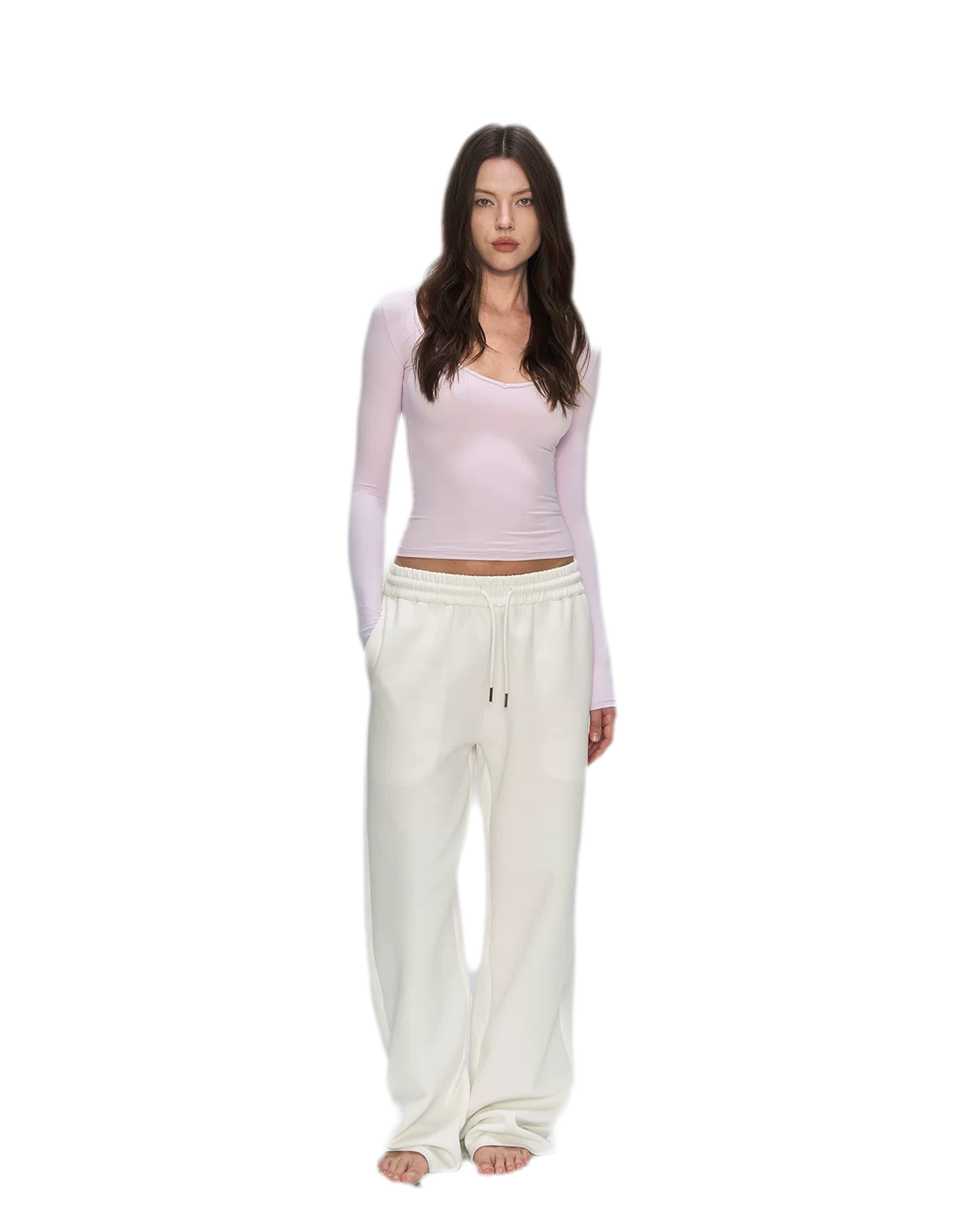 Air Cotton Wide-Leg Sweatpants