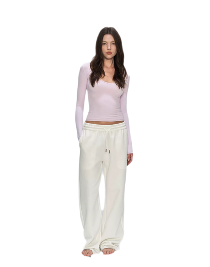 Air Cotton Wide-Leg Sweatpants