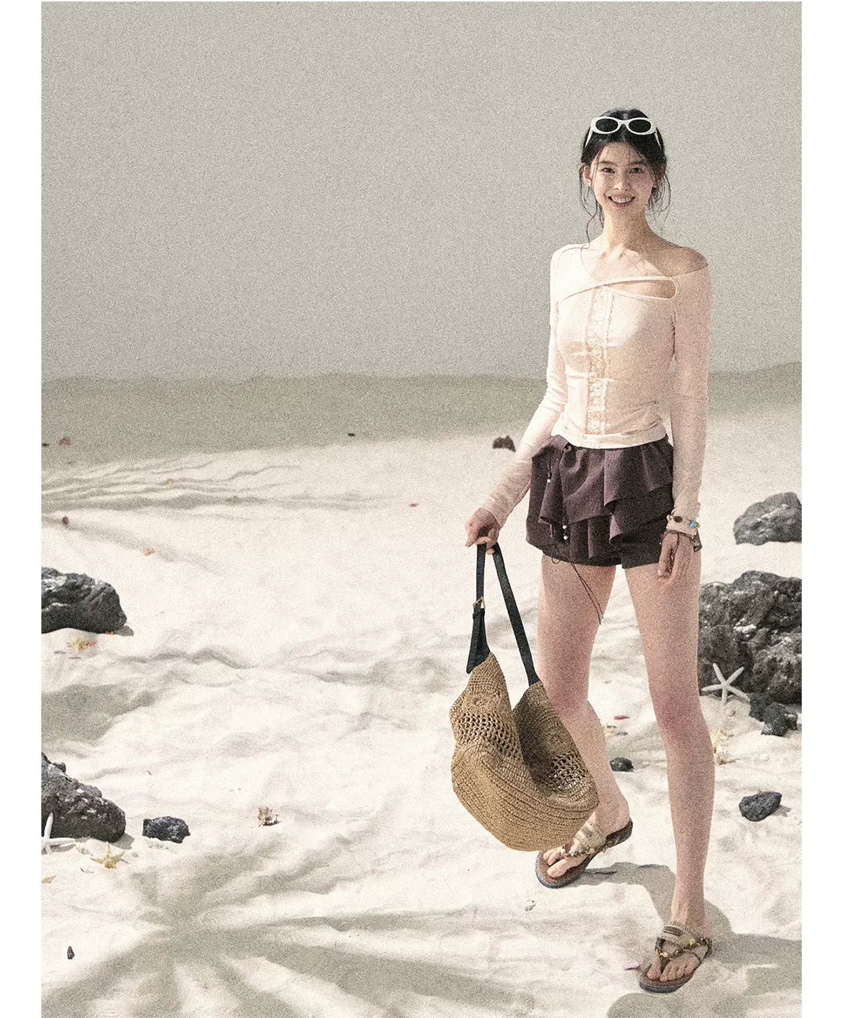 Layered Pleated Skort