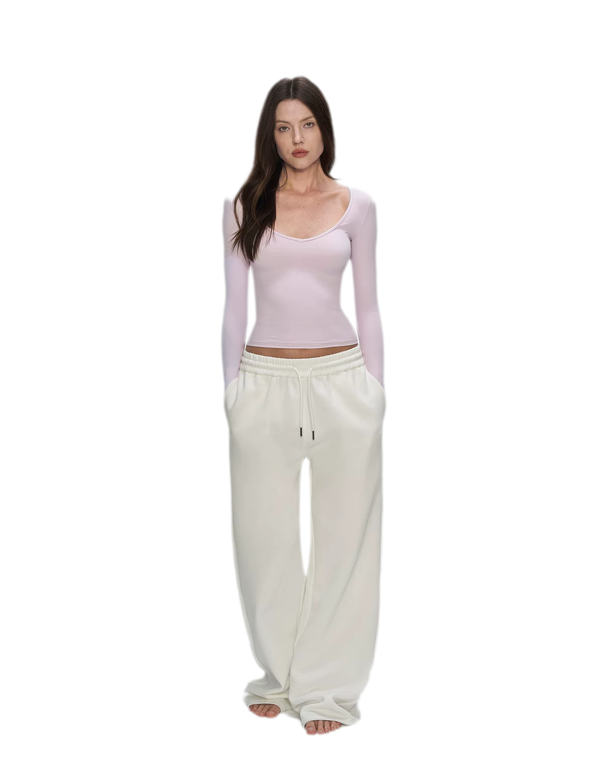 Air Cotton Wide-Leg Sweatpants