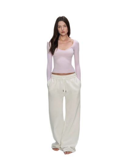 Air Cotton Wide-Leg Sweatpants