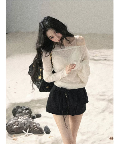 Layered Pleated Skort