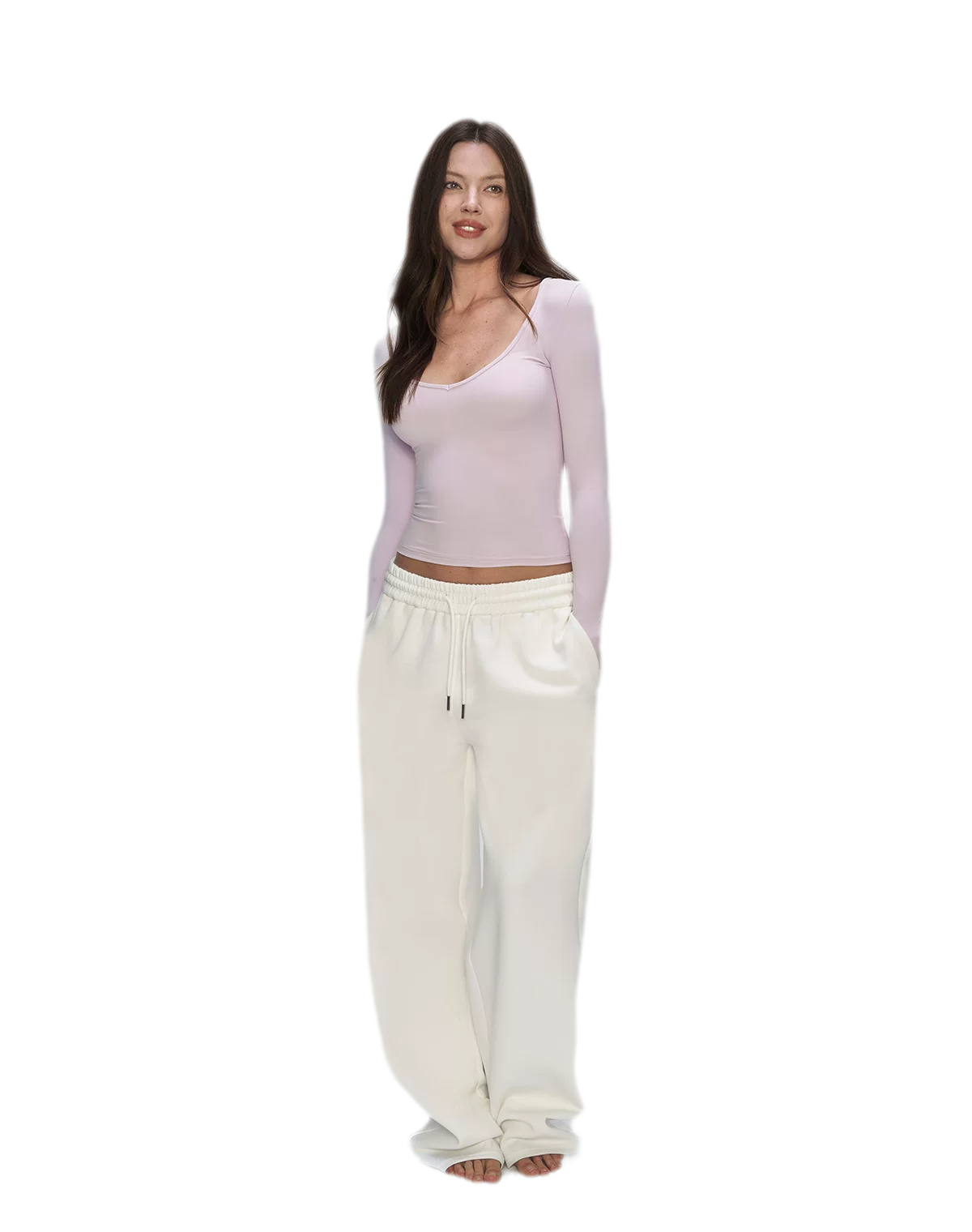 Air Cotton Wide-Leg Sweatpants