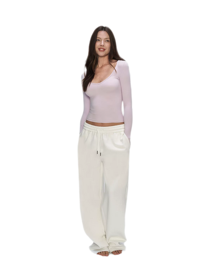 Air Cotton Wide-Leg Sweatpants