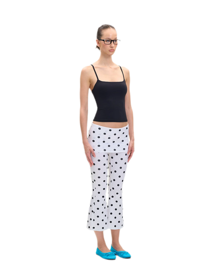 Capri Foldover Flare Pants