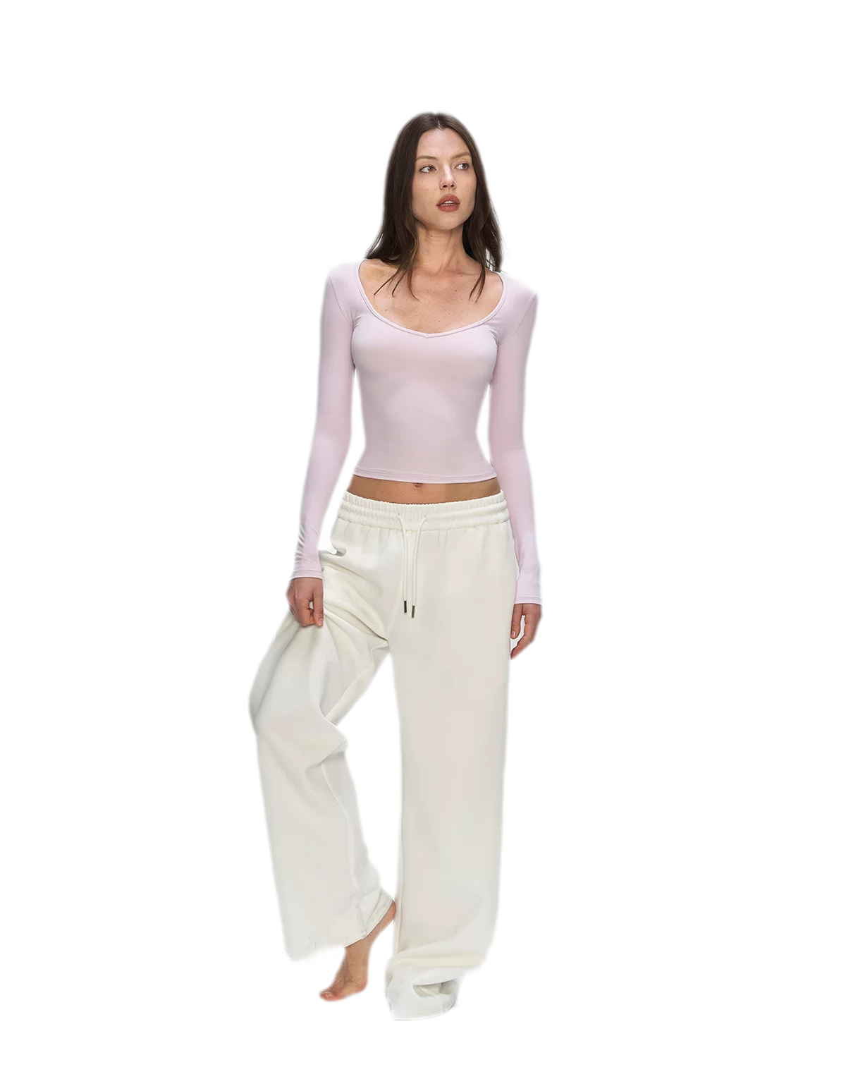 Air Cotton Wide-Leg Sweatpants