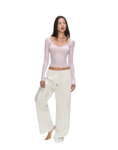 Air Cotton Wide-Leg Sweatpants
