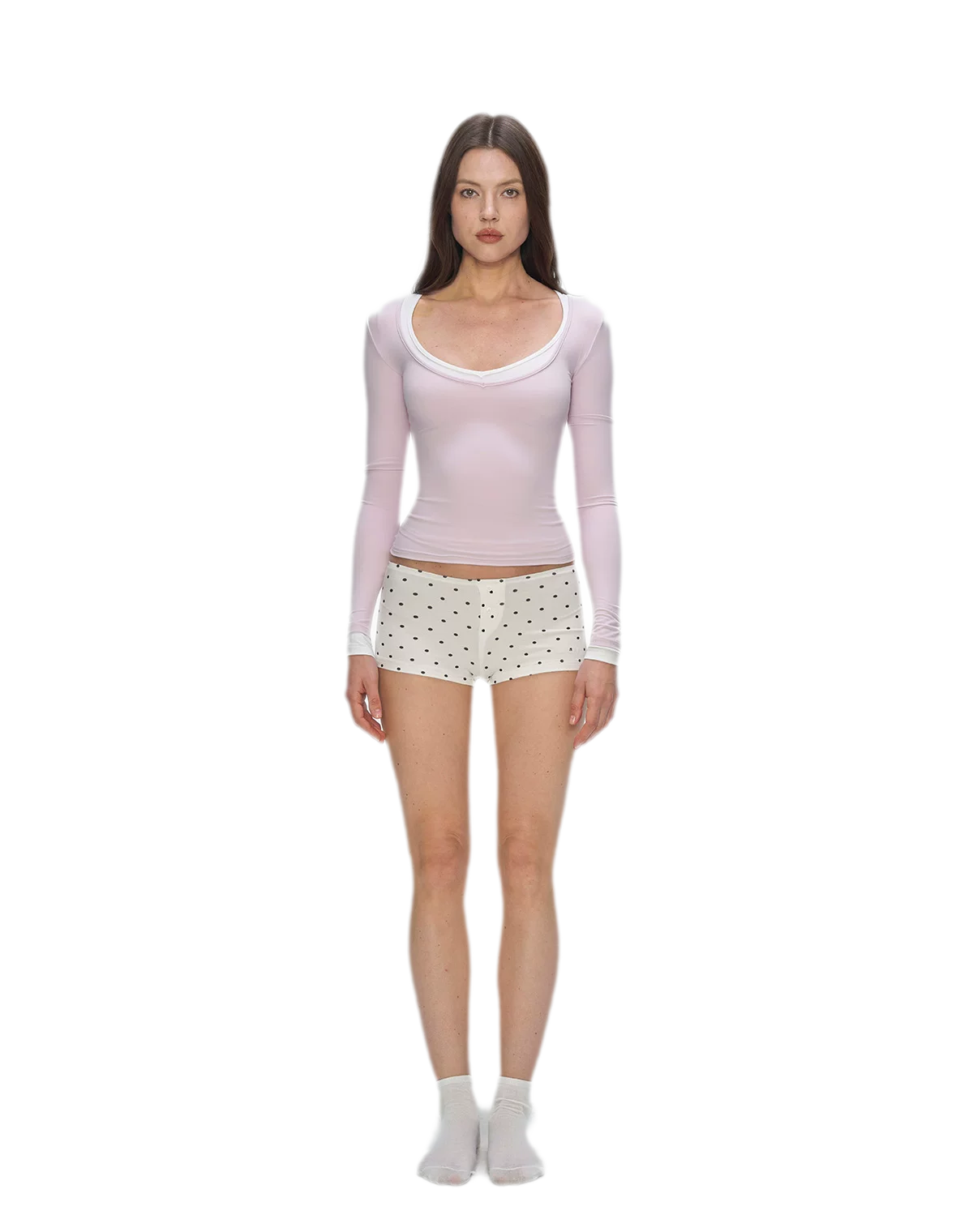 Bare-Feel V-Neck Top
