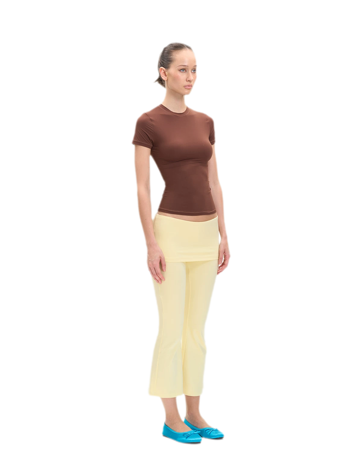 Capri Foldover Flare Pants