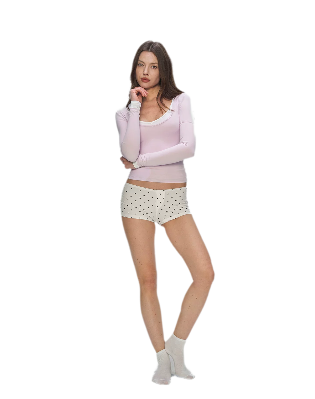 Bare-Feel V-Neck Top
