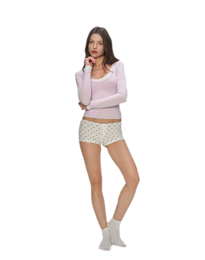 Bare-Feel V-Neck Top