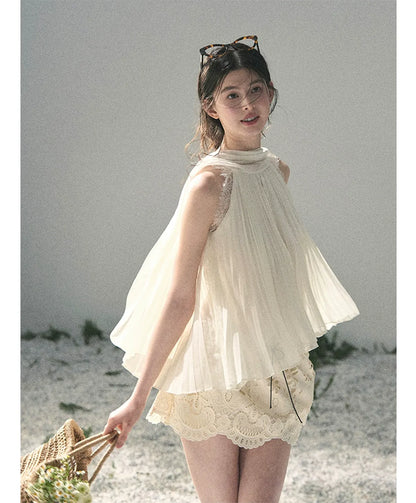 Lace A-Line Mini Skirt
