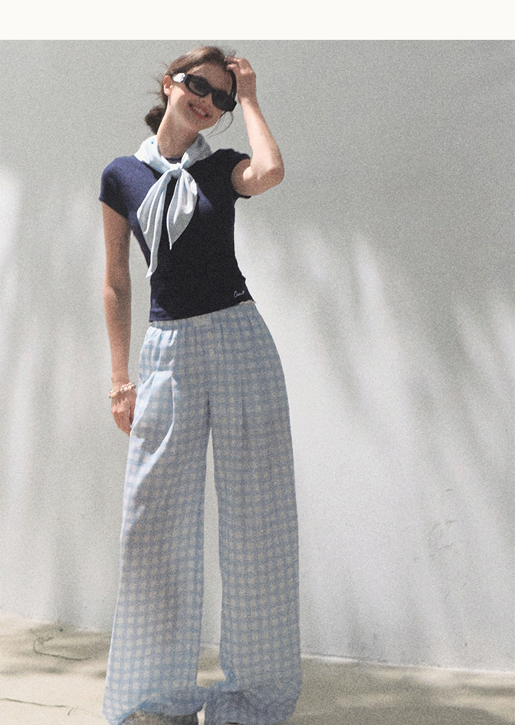 Lyocell Linen Wide-Leg Pants