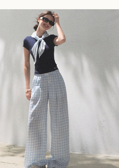 Lyocell Linen Wide-Leg Pants