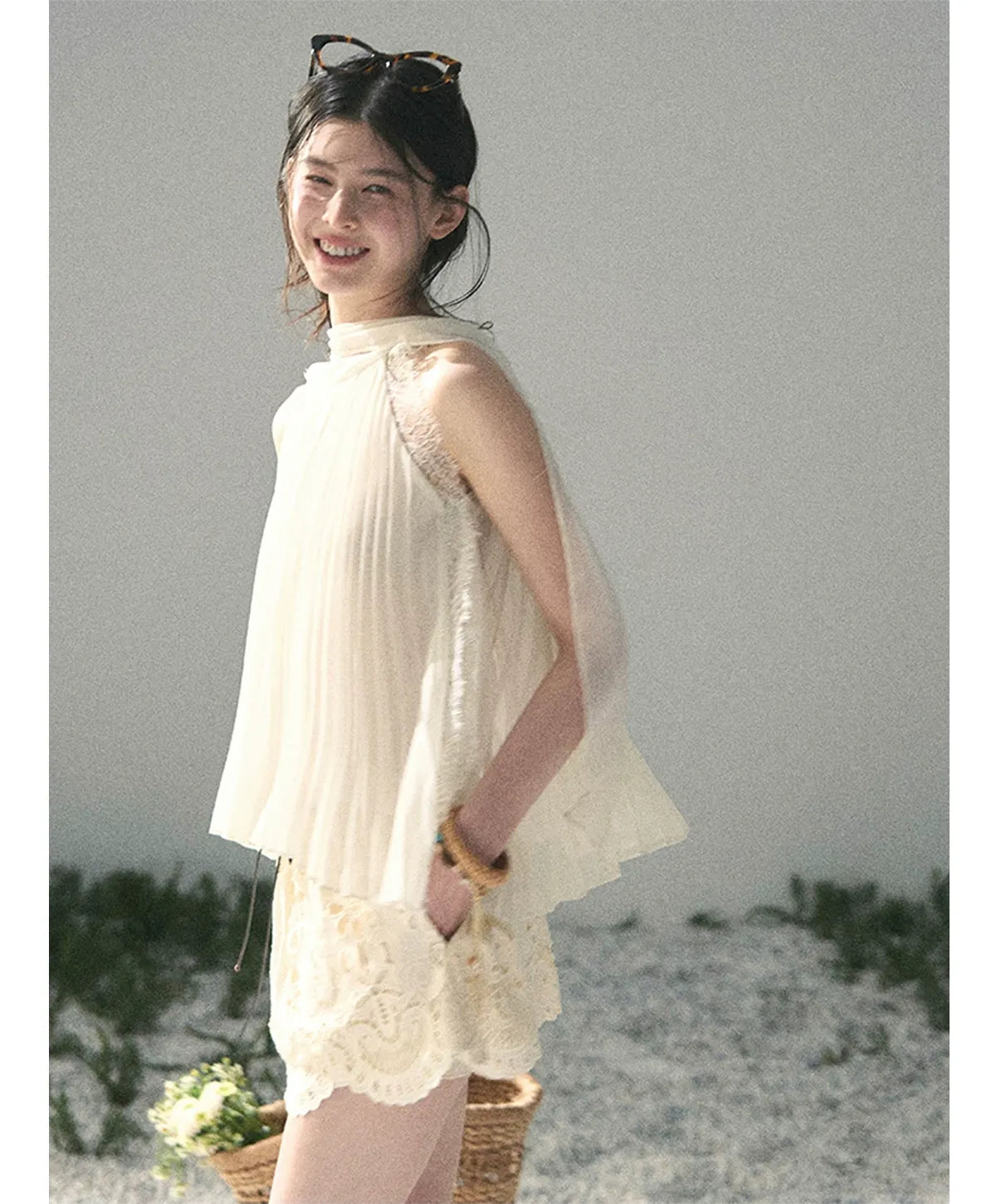 Lace A-Line Mini Skirt
