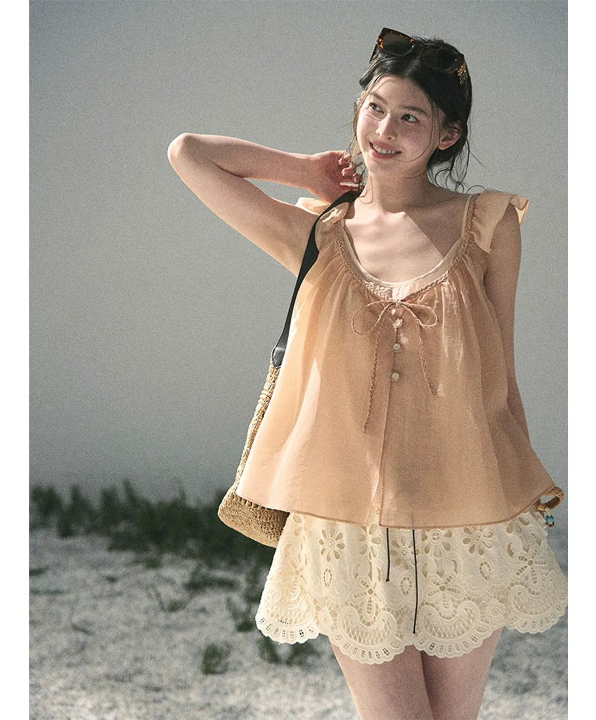 Lace A-Line Mini Skirt