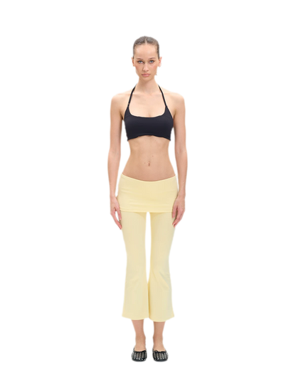 Capri Foldover Flare Pants