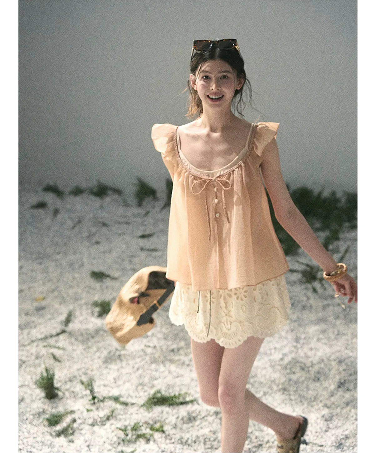 Lace A-Line Mini Skirt