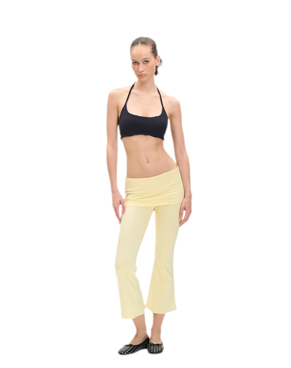 Capri Foldover Flare Pants