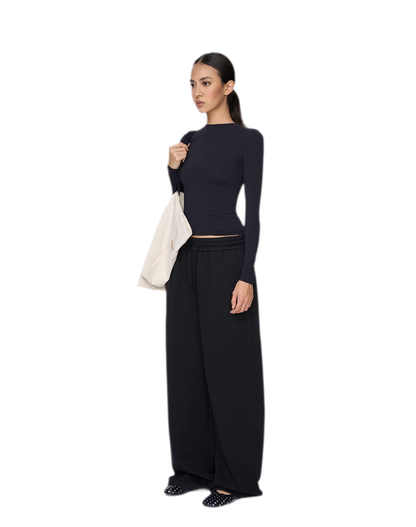 Air Cotton Wide-Leg Sweatpants