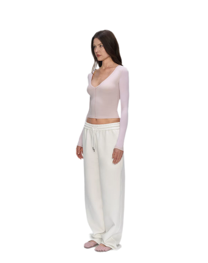 Air Cotton Wide-Leg Sweatpants