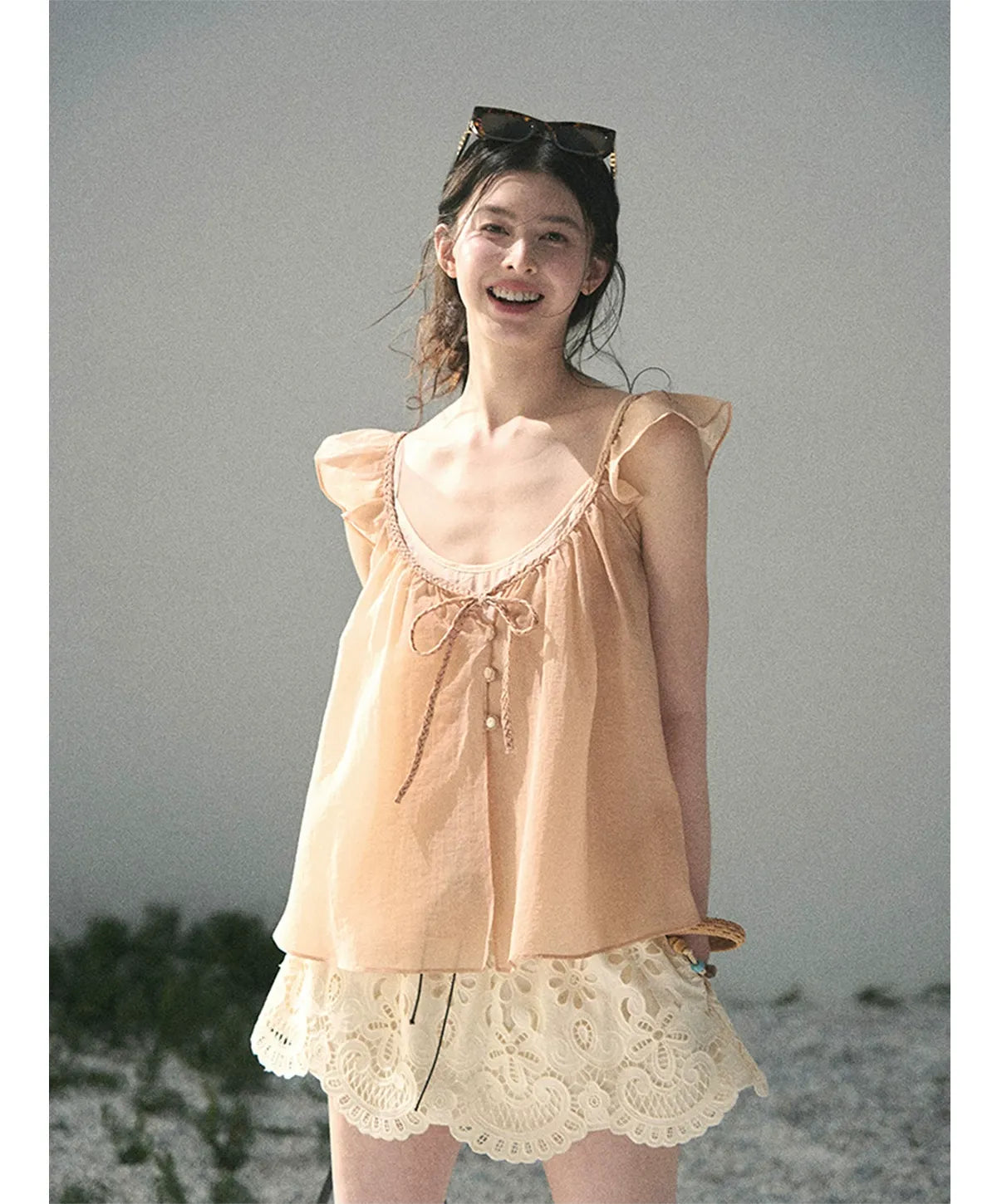 Lace A-Line Mini Skirt