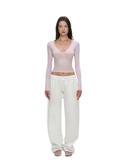 Air Cotton Wide-Leg Sweatpants