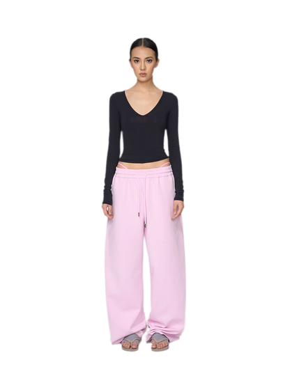 Air Cotton Wide-Leg Sweatpants