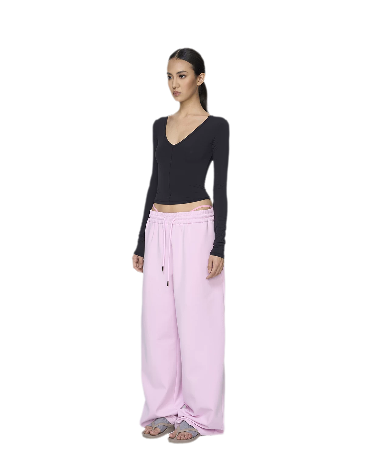 Air Cotton Wide-Leg Sweatpants