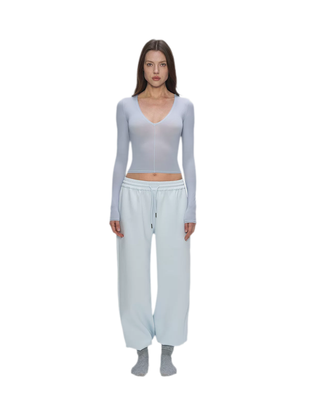 Air Cotton Wide-Leg Sweatpants
