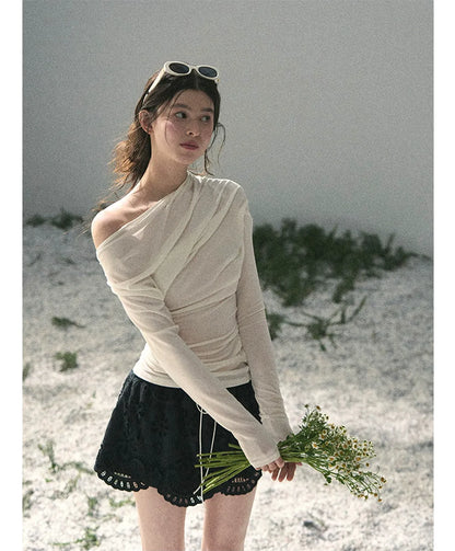 Lace A-Line Mini Skirt
