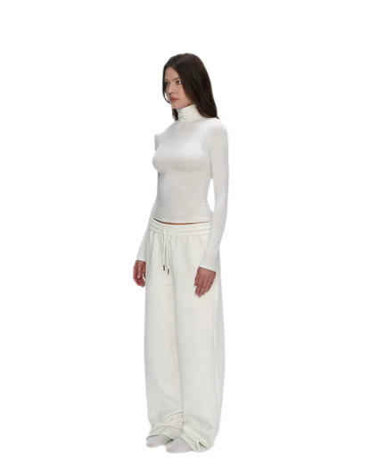 Air Cotton Wide-Leg Sweatpants